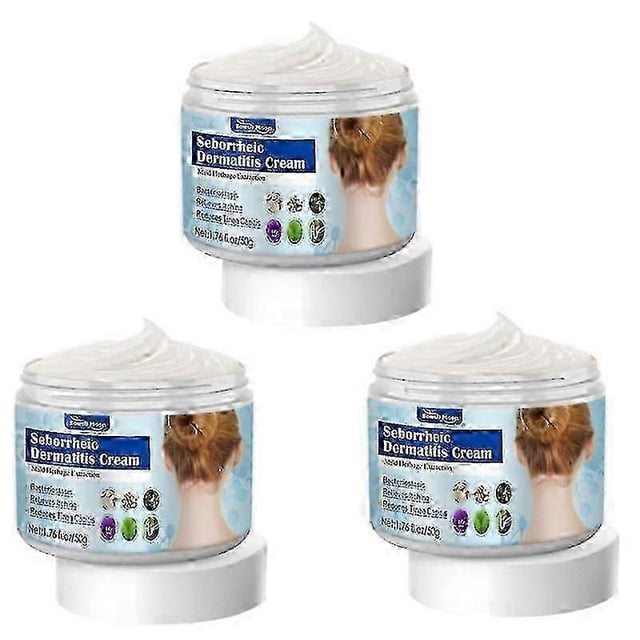 1-3Pcs Seborrheic Dematits Cream, Psoriasis Cream, Dry ScalpTreatment, Anti-Itch Cream, Folliculitis Treatment, Soothing Relief, Upgraded Formula 50g