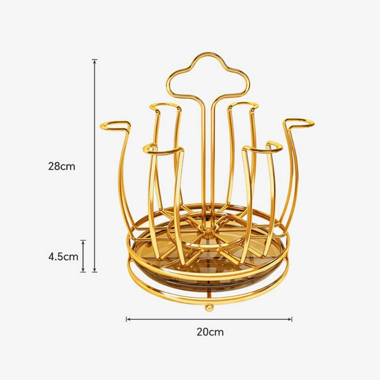 Desktop Aquarium Tank Transparent Fish Bowl Vase Iron Material Storage Organizer for Office and Kitchen Use