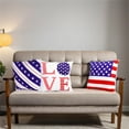 thumbnail image 7 of Independence Day Pillow Home Cushion Seat Cushion With Insert, Decorated With Love Typography And Flag-Inspired Accents For Festive Celebrations, Soft Comfortable, 7 of 7
