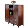 thumbnail image 5 of Winsome Brooke 3-Pc Jelly Cupboard Modular Set, Walnut Finish, 5 of 22
