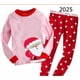 thumbnail image 3 of Pijamas de Navidad para bebés y niñas, conjunto de pijamas de Navidad de Papá Noel, ropa de dormir de algodón para niños pequeños, ropa de dormir de Año Nuevo para niños, conjunto informal, 3 of 4
