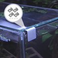 thumbnail image 5 of 10 Gallon Fish Tank Lid Aquarium Cover Bracket, Stainless Steel Fish Tank Lid Clips Glass Cover Anti-Slip Holder Support Aquarium Accessories 4pcs Rimless Aquarium, 5 of 5