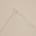 thumbnail image 5 of LR Home Sandy Farmhouse Solid Turkish Crinkled Cotton Throw Blanket with Fringe, 5 of 7