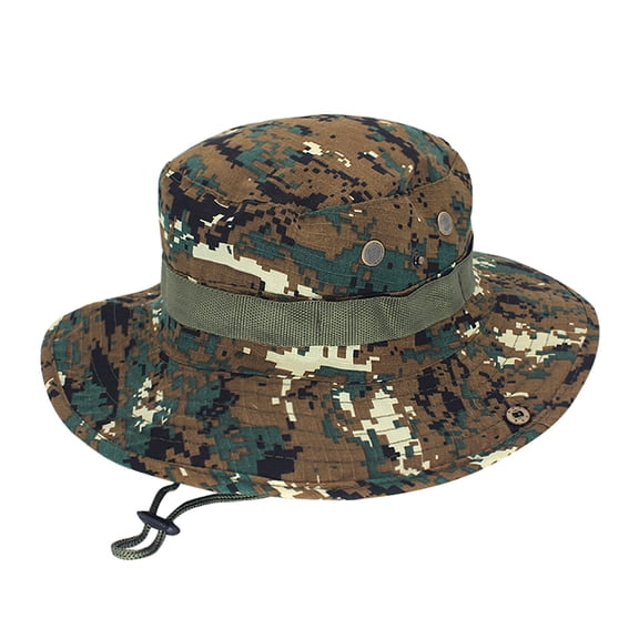 beishanbush Bucket Hats Adjustable Cap Camouflage Boonie Hats Nepalese Cap Mens Fisherman Hat Camouflage