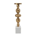 thumbnail image 2 of A&B Home Aluminum Diamond Stem Pillar Holder - 4.5" x 4.5" x 18.7" - Gold/White, 2 of 5