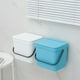 thumbnail image 5 of Cubo de basura orgánica 6l con tapa y asa para la cocina, plástico (PP) sin BPA, azul/antracita, 6l (23,5 x 20,0 x 20,8 cm), 5 of 6