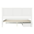thumbnail image 5 of AFI Madison King Wood Platform Bed with Matching Footboard and Storage Drawers, White, 5 of 6