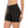 thumbnail image 5 of Women's Yoga Shorts Tummy Control Yoga Gym Running Shorts Athletic Active Yoga Lounge Quick Dry Activewear with Pockets, 5 of 6