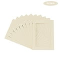 thumbnail image 2 of Textured Cream Acid Free 12x16 Picture Frame Mats with White Core Bevel Cut for 8.5x11 Pictures -, 2 of 3
