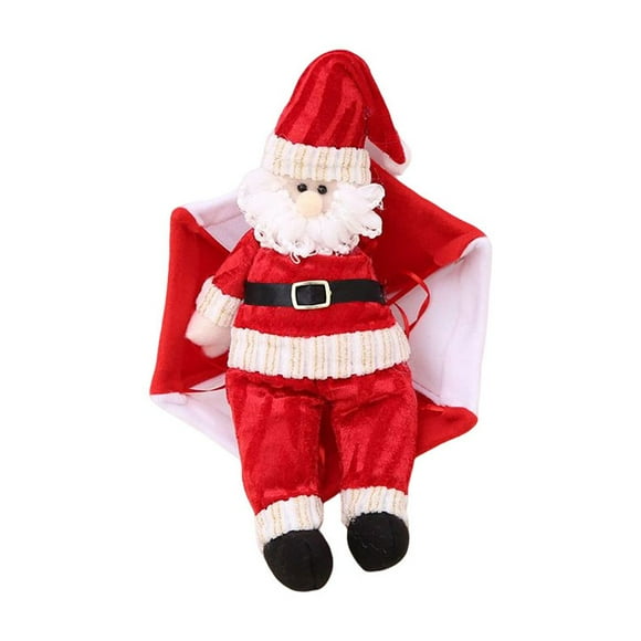 VONKY Lovely Christmas Parachute Snowman Charm Doll Hanging Pendant Gift Shopping Mall Ceiling Ornaments Decorations Red White Santa