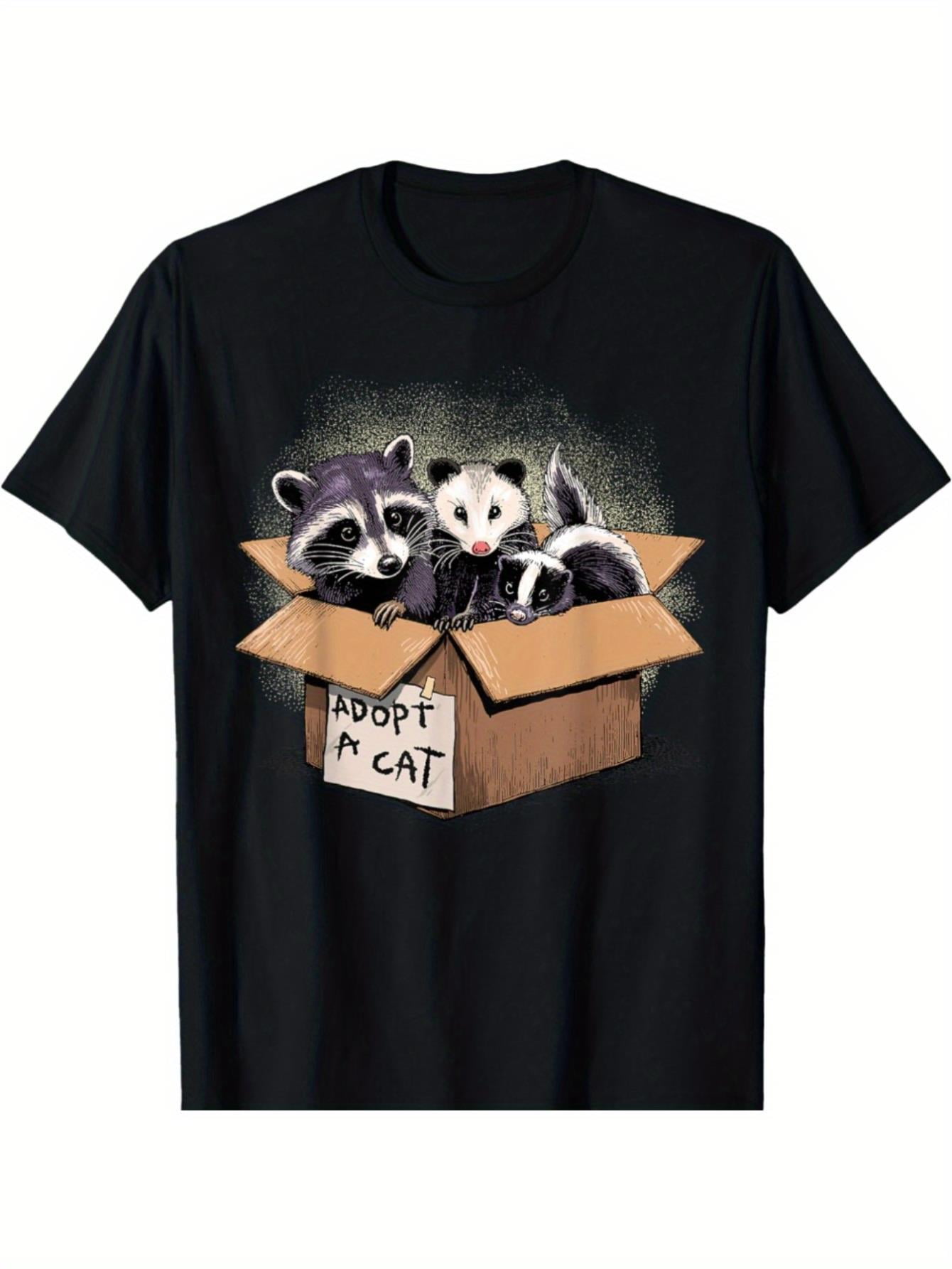 Adopt A Cat Shirt Raccoon Opossum Skunk Adopt A Street Cat T-Shirt