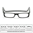 thumbnail image 3 of HBMYN Reading Glasses Hanging Folding Magnetic Front Click Connect Neck Readers Lightweight Eyeglasses for Men And Women, 3 of 7