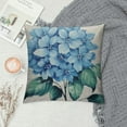 thumbnail image 2 of Fenyluxe Hydrangea Pillow Covers Summer Throw Pillow Covers Blue Spring Flower Floral Cushion Covers Square Pillow Cases for Couch Sofa Patio Outdoor Home Decorations, 2 of 5