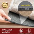 thumbnail image 3 of shiyou-BAGAIL Felt and Natural Rubber Backing Rug Pads 1/8\u201d Thick, 2 x 8 Ft Non Slip Rug Gripper Keep Rugs in Place, Under Area Rug Protective Cushioned Pads, Carpet Runners, Hardwood Floors Pro, 3 of 4
