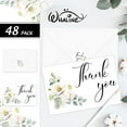 thumbnail image 3 of xianyou-48Pcs Funeral Thank You Cards Sympathy Thank You Card with Stickers Envelopes White Flower Bereavement Card with Message for Memorial Service Loved Ones Celebration of Life, 3 of 4