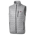 thumbnail image 2 of Men's Cutter & Buck Gray Eastern Kentucky Colonels Big & Tall Rainier PrimaLoft Eco Full-Zip Puffer Vest, 2 of 3
