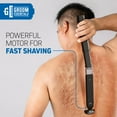 thumbnail image 2 of Electric Back Shaver and Hair Trimmer for Men Body Groomer with Extendable Back Blade Electric Razor for Hard to Reach Areas Back Shavers and Manscaping Tool for Men Battery Powered, 2 of 8