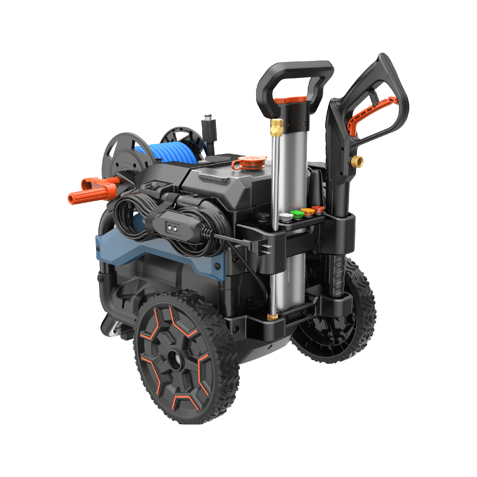 SENIX 3000 PSI 2.3 Max GPM 15 Amp Brushless Electric Pressure Washer, Power Washer with 6 Quick‑Connect Nozzles & Dual Detergent Tanks for Patio, Driveway, Car Cleaning HPWE15‑H1