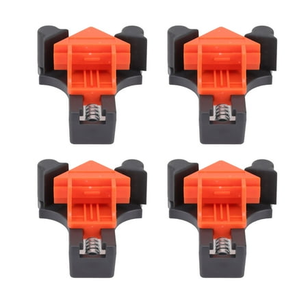 

Angle Clip Fixer Non Damage Reduce Workload High Spring Tension DIY 60 90 120 Degree 4Pcs Woodworking Angle Clamps For Furniture Repair