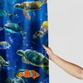 thumbnail image 3 of Orinice  Cute Sea Turtle 4-Piece Shower Curtain Sets-Blue Sea Turtle Bathroom Set Accessories with Non-Slip Rug, Toilet Lid Cover, Bath Mat,12 HooksOcean Turtles Curtains-Home Decor Adult Gifts 60x72, 3 of 7