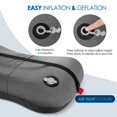 thumbnail image 3 of LEEYNEER Ultralight Inflatable Pillow with Removable Cover for Neck Lumber Support - Upgrade Washable Travel Air Pillows for Camping  Hiking  Backpacking (Grey), 3 of 6