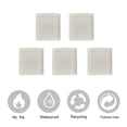 thumbnail image 3 of EeaseCA 8 Pcs Finger Sleeves Silicone Finger Braces Support Elastic Protector Exercise Gloves for Practice Accessories (Grey, Size M), 3 of 7