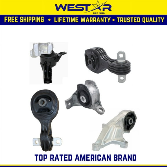 Fits 2015-2016 Honda CR-V 2.4L Engine Motor & Transmission Mount Set 5pc : A65081, A65053, A65052, A65070, A65082