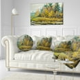 thumbnail image 3 of River on a Decline - Coussin Décoratif Imprimé Paysage - 26x26, 3 of 4