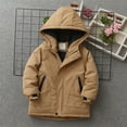 thumbnail image 6 of Cethrio Boys Winter Coats, Long Sleeve Zip up Windproof Warm Winter Jackets Khaki Size 3-4 T, 6 of 8