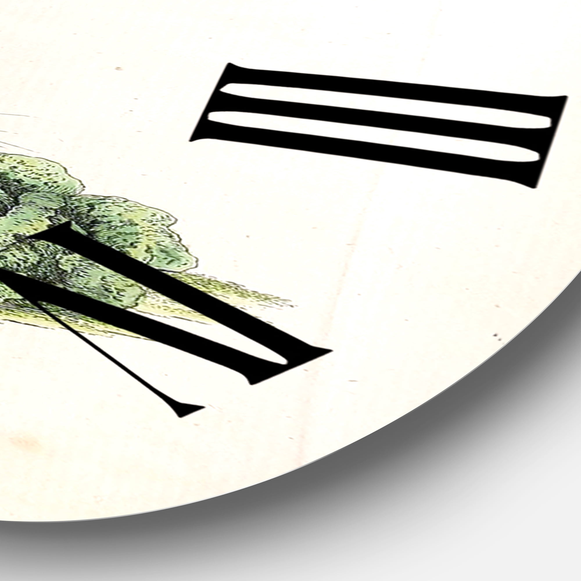 Designart 1 in Farmhouse Wall Clock