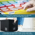 thumbnail image 2 of LANNEY File Organizer Box with Lid, Upgraded Portable Collapsible File Box, Document Organizer for Office Decor Home, Black, 2 of 7