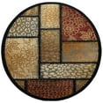 thumbnail image 3 of Impressions Transitional 5' Round Multi-Color Polypropylene Indoor Area Rug, 3 of 7