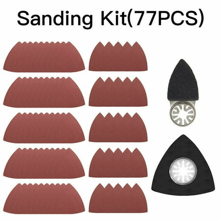 

77Pcs/set Sanding Pad Sheets Sandpaper Sand Pads For Oscillating Multi Tool