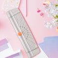 thumbnail image 3 of Graflsoa Aibecy Manual A4 Paper Cutter with Straight Slide Blade, Portable Design in Black/White/Blue, ABS Material, 30cm Cutting Width, 8-Sheet Capacity, Lightweight at 127g, 3 of 6