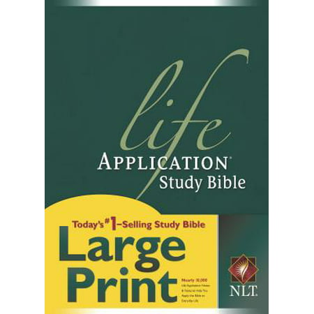 NLT Life Application Study Bible, Second Edition, Large Print (Red Letter, (The Best Bible Translation For Study)