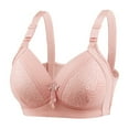 thumbnail image 1 of Abcnature Full Coverage Bras for Women Elderly Bras without Steel Rings Plus Size Underwear Front Button Style Bras, 1 of 2