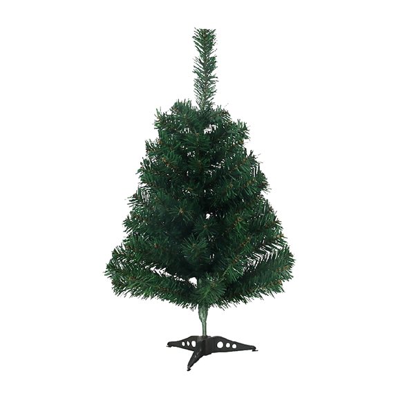 Christmas Tabletop Tree 24 Inch, Mini Artificial Xmas Tree with 50 Branch Tips, Holiday Decoration for Home Office Desk, Christmas Countdown