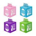 thumbnail image 2 of Hxlamzoo Happy Easter Party Decoration Box Hollowed-out Bunny Box Sparkles 4PCS, 2 of 6