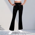 thumbnail image 1 of Cowsor Girls Flared Dress Pants – Soft Bell Bottom Uniform Pants for School or Daily Wear, 1 of 6