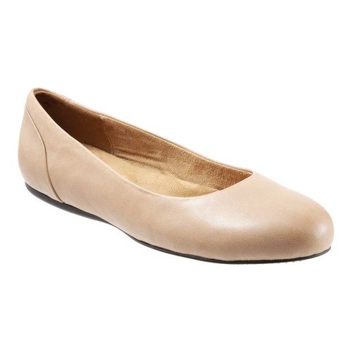 Women's SoftWalk Sonoma Ballet Flat Mocha Nappa Leather 10.5 WW