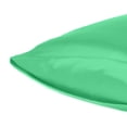 thumbnail image 3 of Green Dreamy Set of 2 Silky Satin Standard Pillowcases, 3 of 6