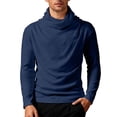 thumbnail image 4 of Wxolcjlv T-Shirt For Mens Personalized Long Sleeve High Neck Base Layer Stylish Stand Collar Wear Tee,Size M-3XL, 4 of 5