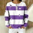 thumbnail image 6 of Cmfcve Cut Star Shirt for Women Oversized Printed Long Sleeve Pullover Sweatshirts Fashion Casual Daily Tops, 6 of 6