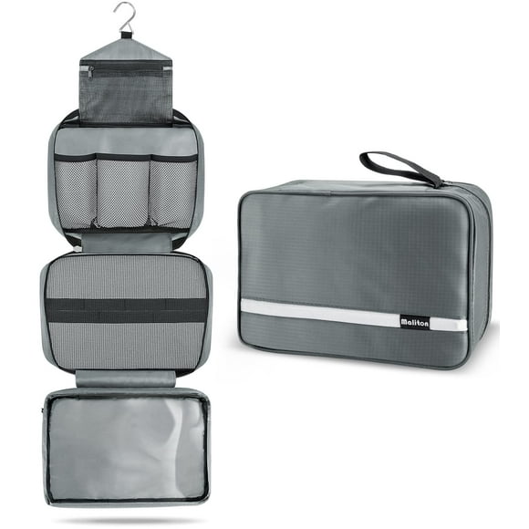 Neceser Maliton grande impermeable para viajes, color gris