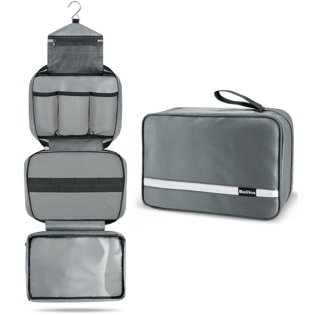 Neceser Maliton grande impermeable para viajes, color gris