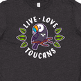 thumbnail image 4 of Inktastic Live Love Toucans Youth T-Shirt, 4 of 5