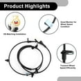 thumbnail image 4 of Unique Bargains ABS Wheel Speed Sensor Rear Right ABS Sensor Anti-lock Braking System Sensor No.7F9Z2C190A for Ford Freestyle 2005-2007, 4 of 7