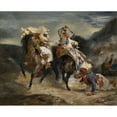 thumbnail image 2 of Eugène Delacroix 18x15 Black Ornate Wood Framed Double Matted Museum Art Print Titled - The Combat of the Giaour and Hassan (1826), 2 of 5
