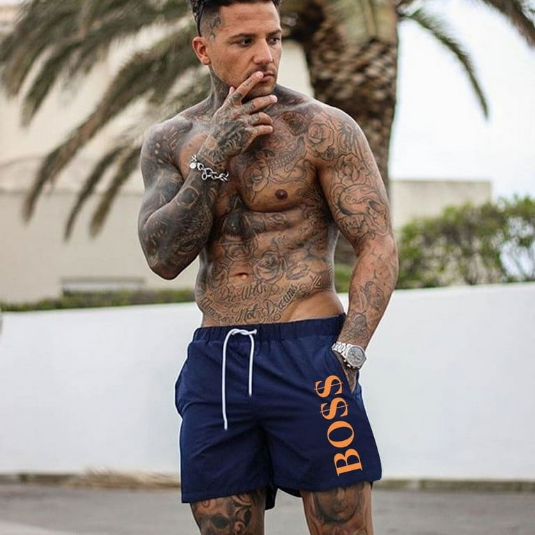 Summer Men s Beach Shorts Sexy Swimsuit Trunks Colorful Swimwear