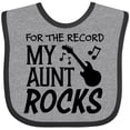 thumbnail image 3 of Inktastic For the Record, My Aunt Rocks Boys or Girls Baby Bib, 3 of 4